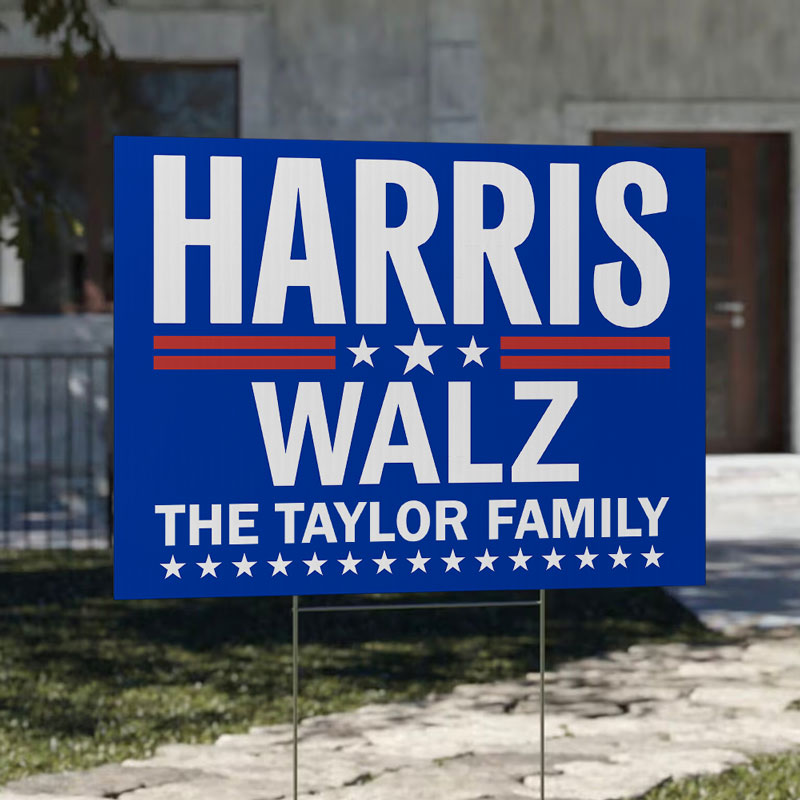 Kamala Harris Tim Walz For The People, Personalized Yard Sign, Kamala Harris Sign, Election 2024
