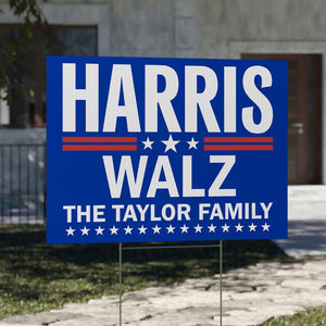 Kamala Harris Tim Walz For The People, Personalized Yard Sign, Election 2024