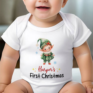 Baby First Christmas, Personalized Baby Clothes, Custom Baby Onesies, Baby Shower Gifts