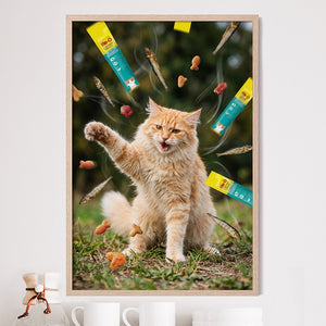 Favorite Treats Portraits Pet Photo Personalized Poster, Personalized Poster, Gift For Pet Lover, Custom Pet Poster