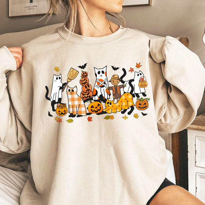 Black Cat Halloween, Halloween Cat, Retro Halloween, Autumn Sweater, Spooky Season