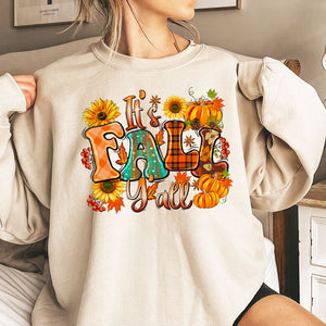 It's Fall Y'all Sweater, Autumn Sweatshirt, Fall Girl Pumpkin Spice, Fall Vibes