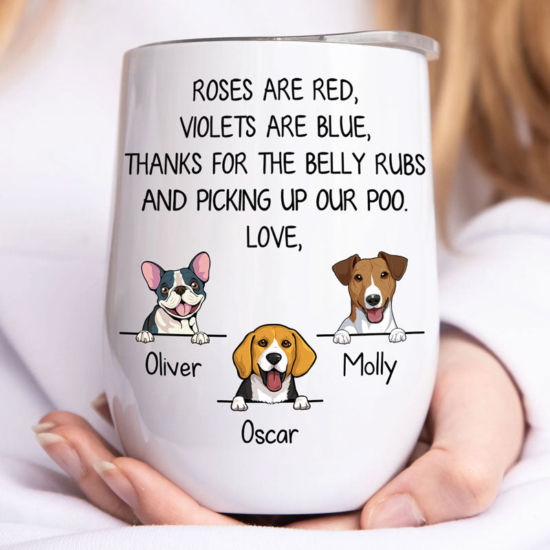 Roses Are Red Gift Box, Personalized Tumbler Scented Candle, Gift For Dog Mom