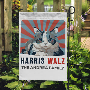 Harris Walz Cat, Personalized House Flag, Kamala Harris Flag, Vote Kamala, Election 2024