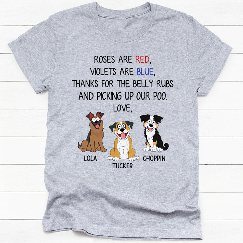Discover Roses Are Red Violets Are Blue Pop Eyed, Custom Gift For Dog Lovers, Personalized T-Shirt