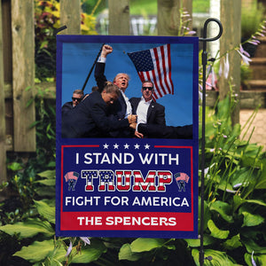 I Stand With Trump Fight For America, Personalized House Flag, Trump Shooting, Trump Fight, Election 2024