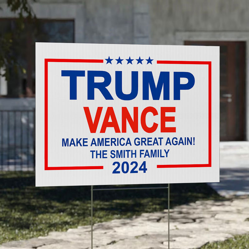 Trump Vance Make America Great Again 2024, Personalized Yard Sign, Trump Sign, Election 2024
