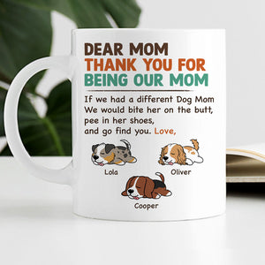 Bite On Butt, Personalized Ceramic Mug, Gift For Dog Lovers, Custom Photo