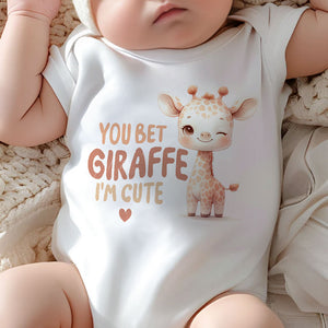 You Bet Giraffe , Personalized Baby Clothes, Custom Baby Onesies, Baby Shower Gifts