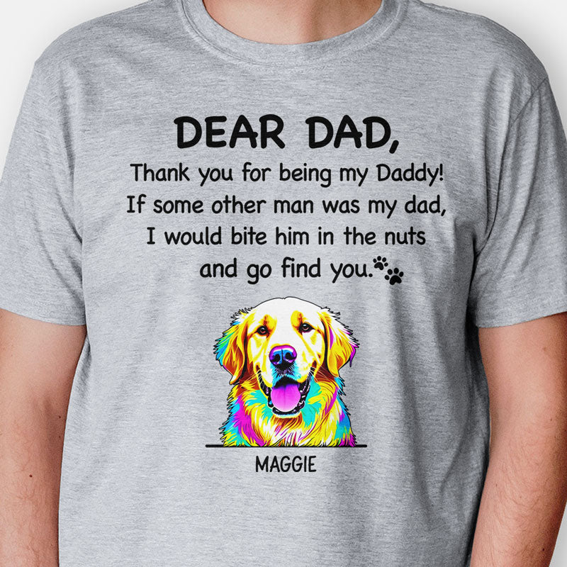 Thank You For Being My Daddy Dog Pop Art, Personalized Shirt, Gifts For Dog Lovers