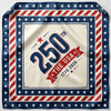 USA 250th Anniversary Silk Bandana (1776-2026), Vintage American Flag Stars & Stripes Scarf
