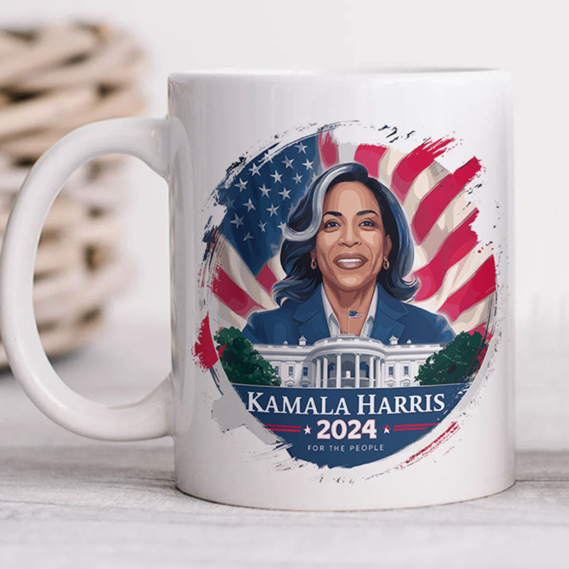 Kamala Harris 2024 For The People, Kamala Harris Supporters Mug, Election 2024