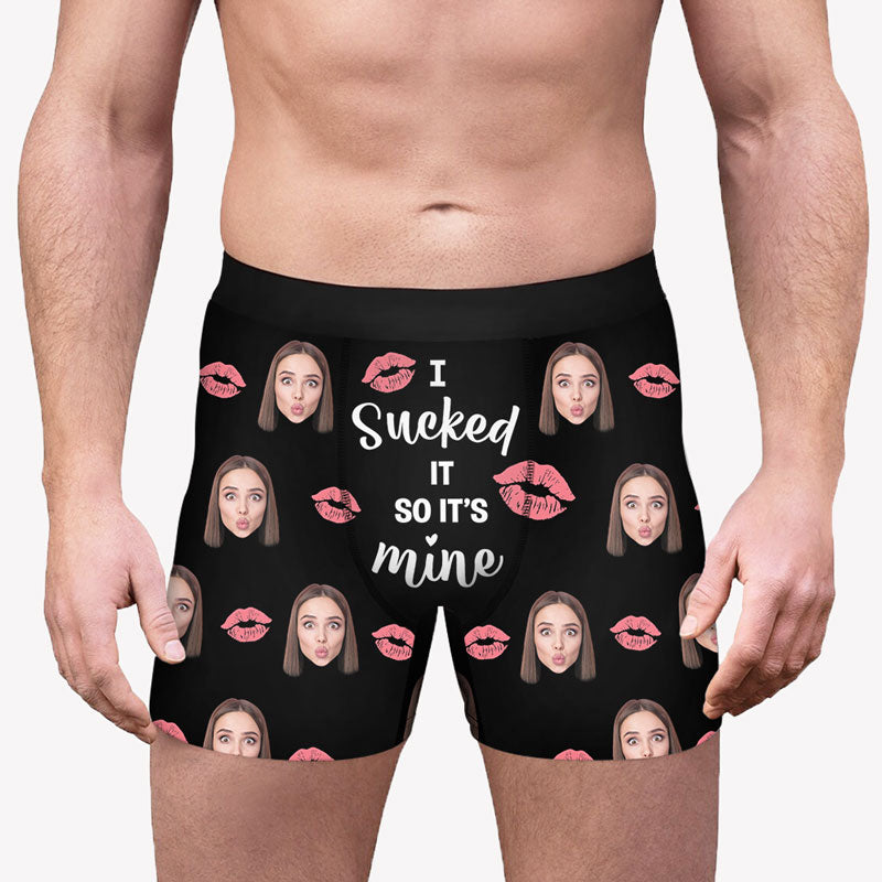 Personalised Valentine Day Picture Tearing Out Shorts Boxer Your Image  Underwear 