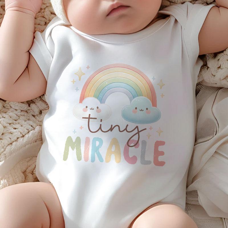 Tiny Miracle, Personalized Baby Clothes, Custom Baby Onesies, Baby Shower Gifts