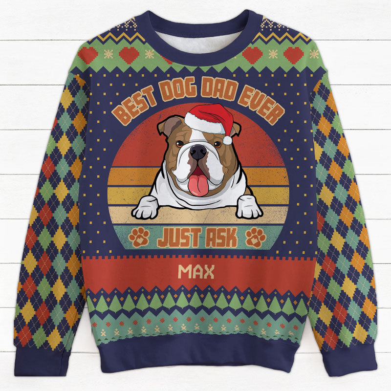 Sweat-shirt Vintage Noël Chiens - Taille XS, Unisexe Adulte, Neuf Avec étiquettes