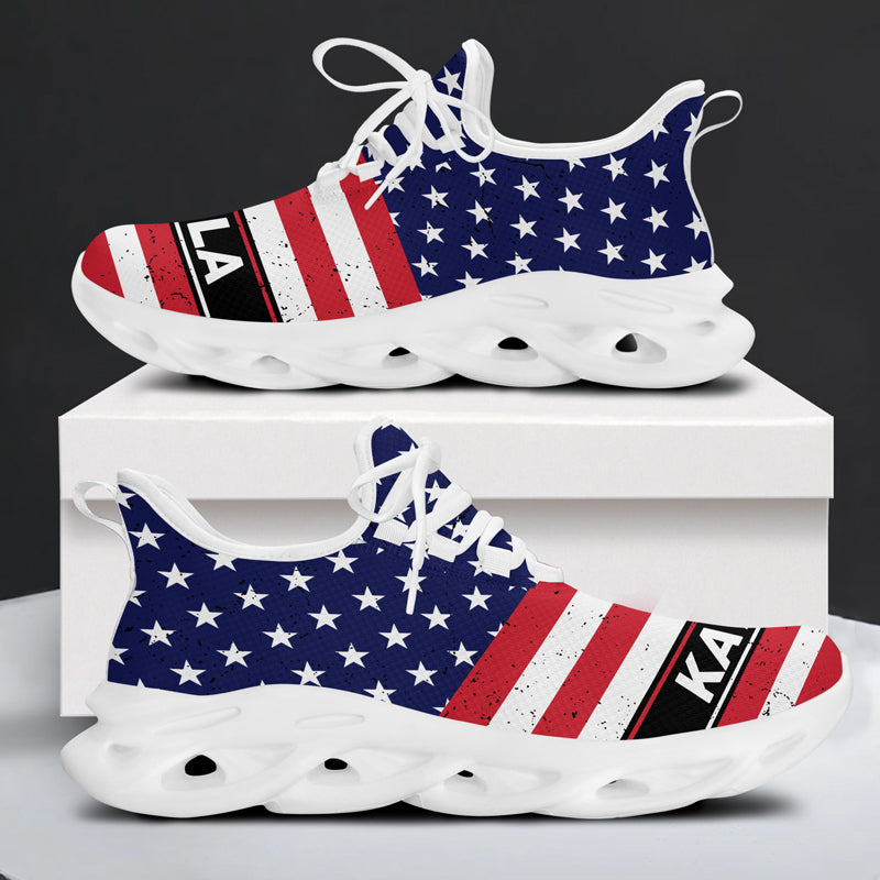Trump US Flag MaxSoul Shoes, Personalized Trump Sneakers, Trump Shoes, Election 2024