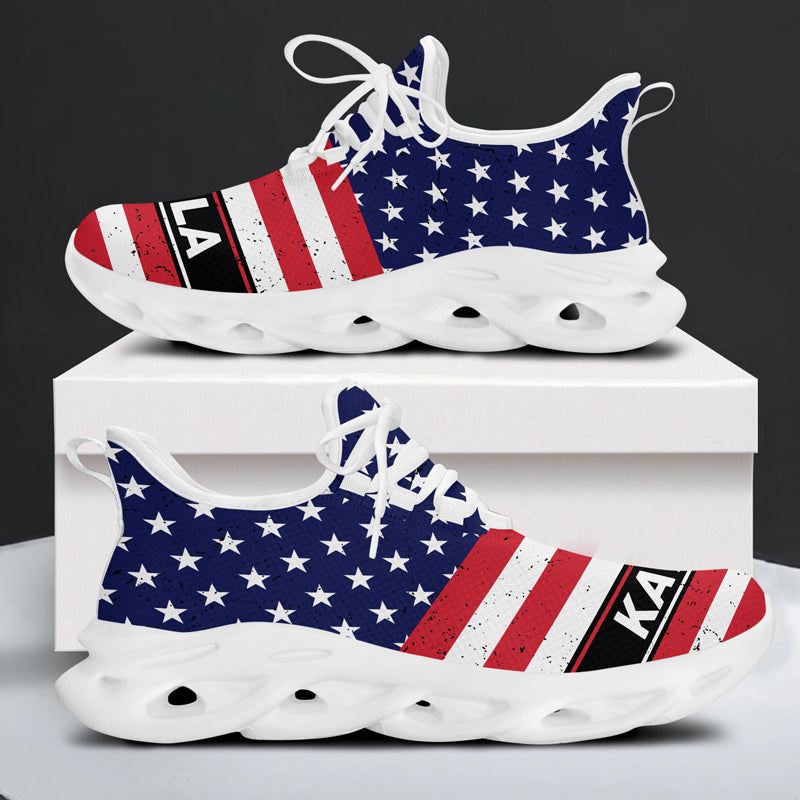 Discover Trump US Flag MaxSoul Shoes, Personalized Sneakers, Gift For Trump Fans, Election 2024