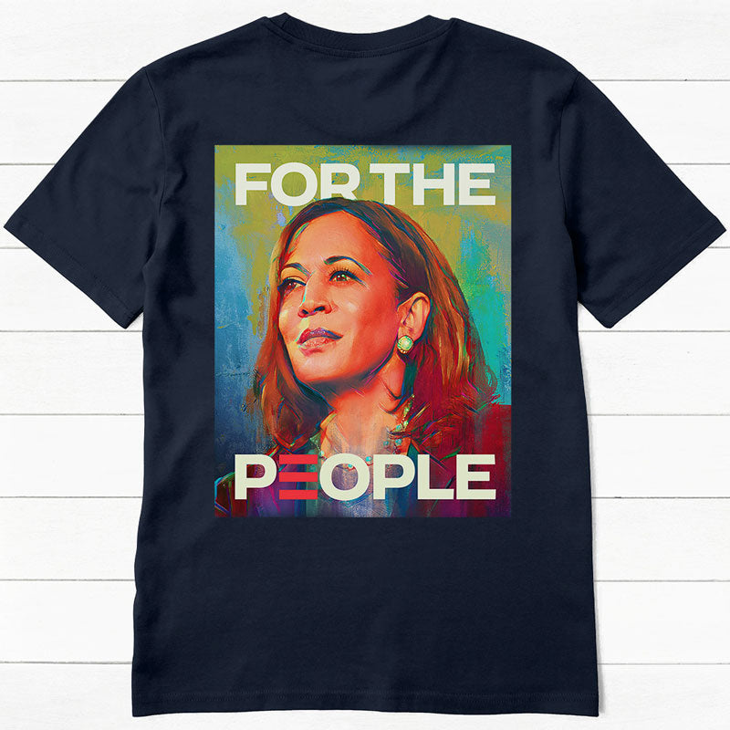 Kamala Harris For The People Retro, Kamala Harris Backprint Shirt, Gift For Kamala Harris Supporters, Election 2024