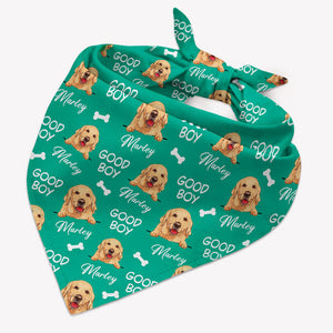 Good Dog Bandana, Personalized Bandana, Custom Gifts For Dog
