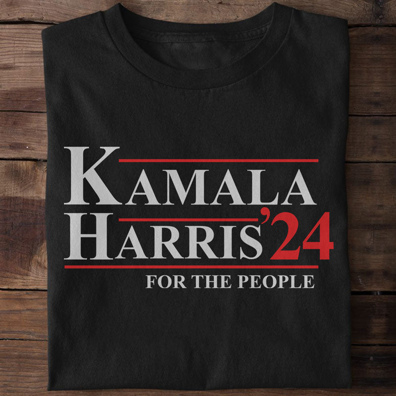 thumbnail image 2 of Kamala Harris 2024 For President Campaign T-Shirt – Gildan G500, Unisex, USA Made 2 of 6