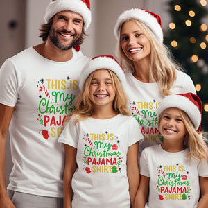 This Is My Christmas Pajama, Family Shirt, Matching Family Santa Shirts, Christmas Gift Ideas