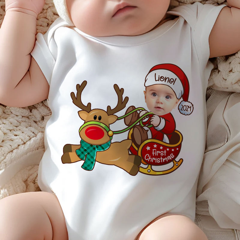 Personalised christmas baby fashion clothes