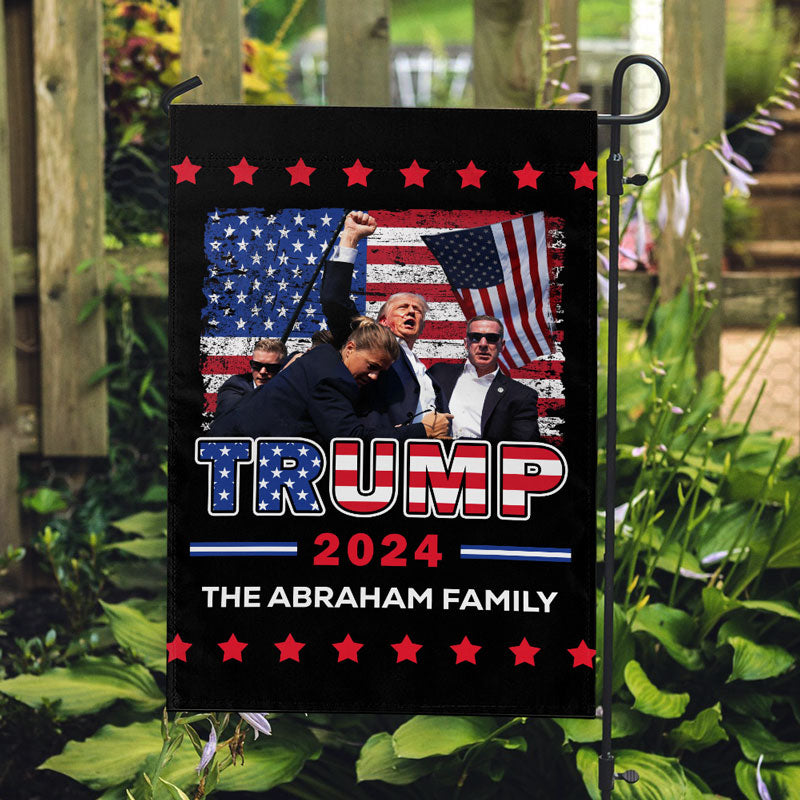 Trump 2024 Fight House Flag, Trump Shot, Trump Assassination, Election 2024