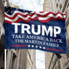 Take American Back Trump Custom Text, Personalized House Flag, Gift For Trump Fans, Election 2024