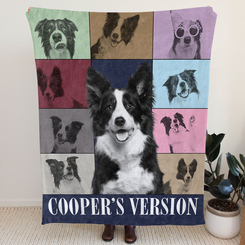 Eras Tour Style Blanket, Personalized Blanket, Gift For Pet Lovers, Custom Photo