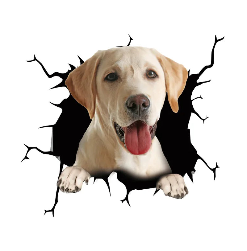 3D Dog Car Sticker Waterproof Cat Car Sticker Toilet Sticker Wall Stickers Removable Art Decals Sticker Home Decor Dropshipping