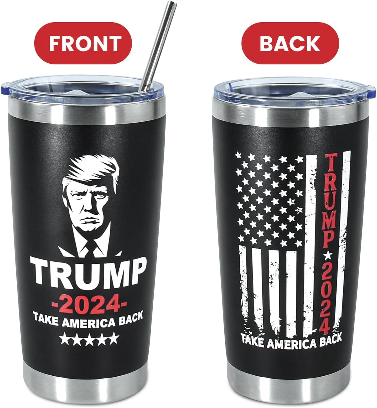 Take America Back Tumbler, Gift For Trump Supporters, Election 2024