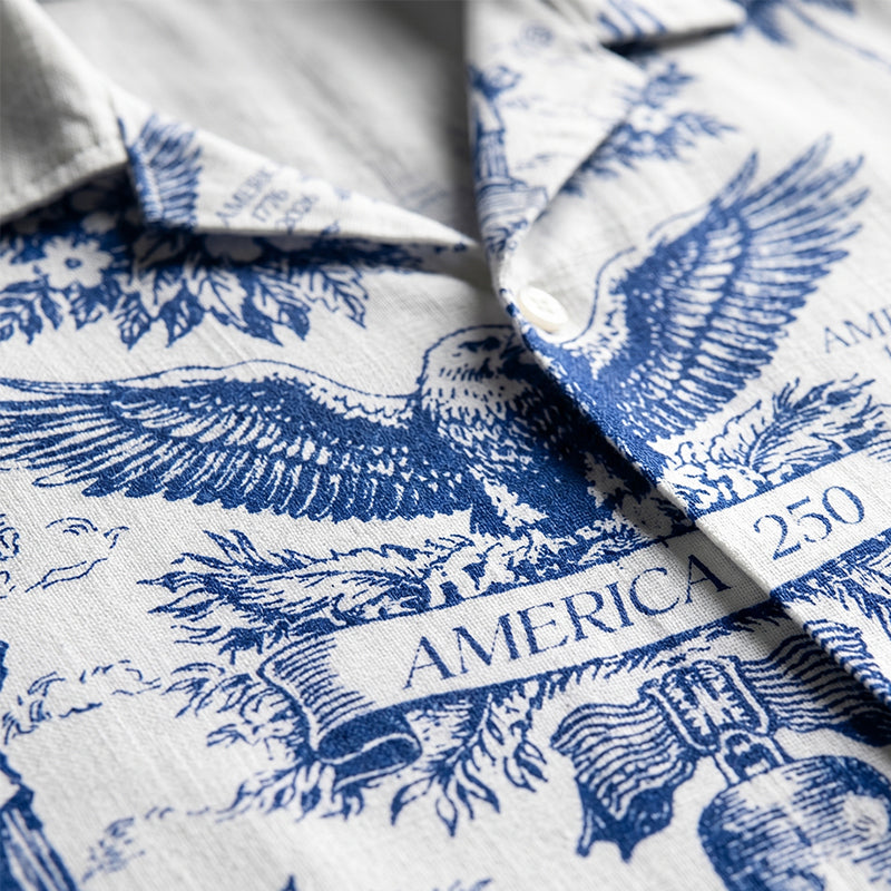 Vintage Style America 250th Commemorative Shirt, 250th Anniversary Of The USA Hawaiian Shirt