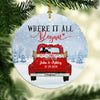 Where It All Began, Personalized Christmas Ornaments, Custom Holiday Decoration