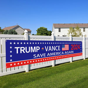 Trump Vance 2024 Banner, Gift For Trump Supporters, Election 2024