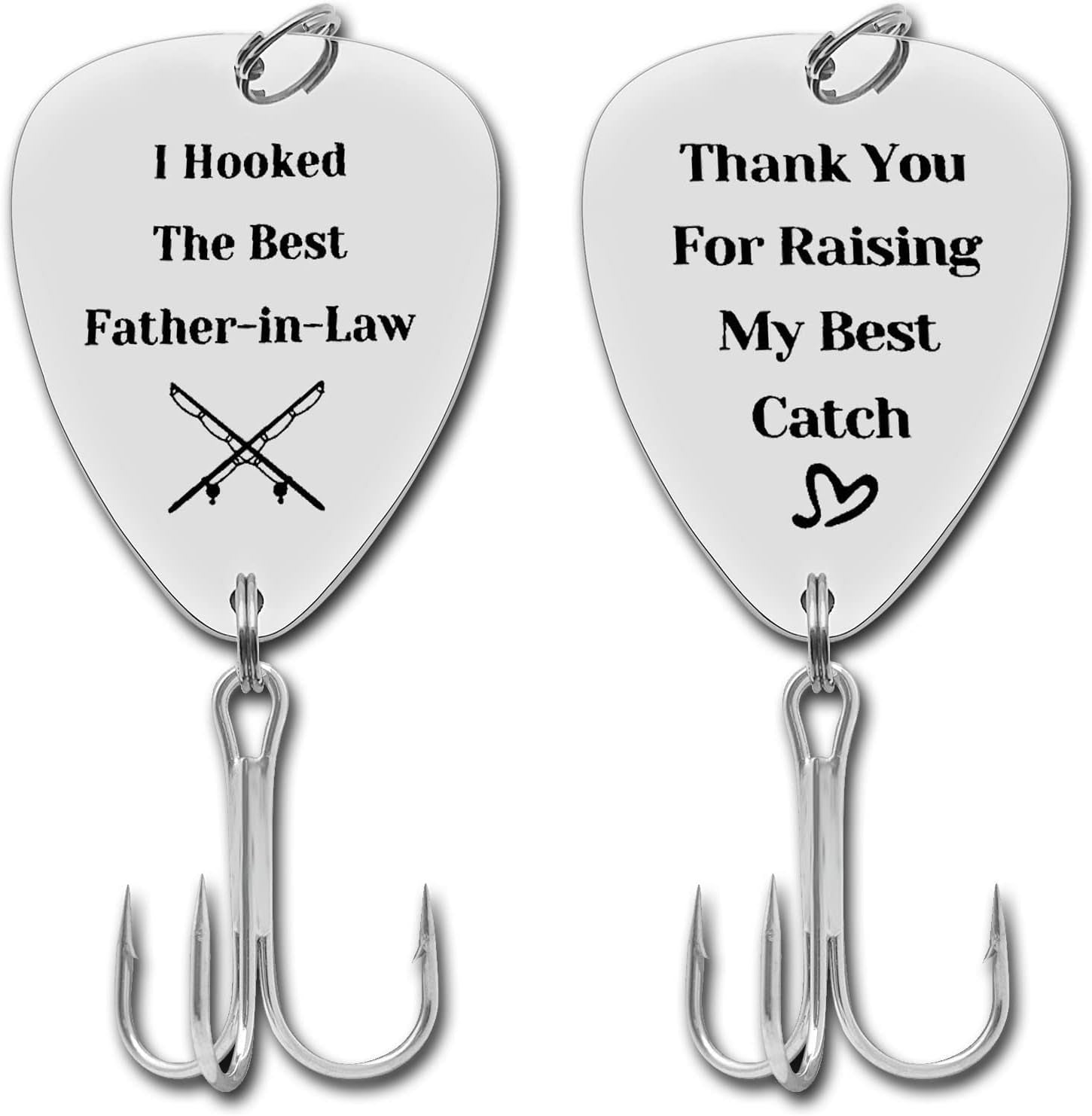 Father in Law Jewelry Fishing Lure Father of the Groom Fishing Hooks, Gifts For Father's Day, Gifts For Lovers