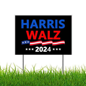 Harris Walz 2024 Kamala Harris Tim Walz Waltz for President Yard Sign Outdoor Kamala Harris Sign