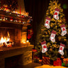 4PCS Unique Christmas Stocking Set – Dwarf and Santa Hanging Socks for Holiday Decor