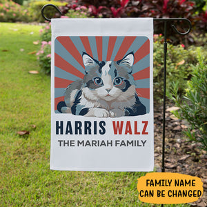 Harris Walz Cat, Personalized House Flag, Kamala Harris Flag, Vote Kamala, Election 2024