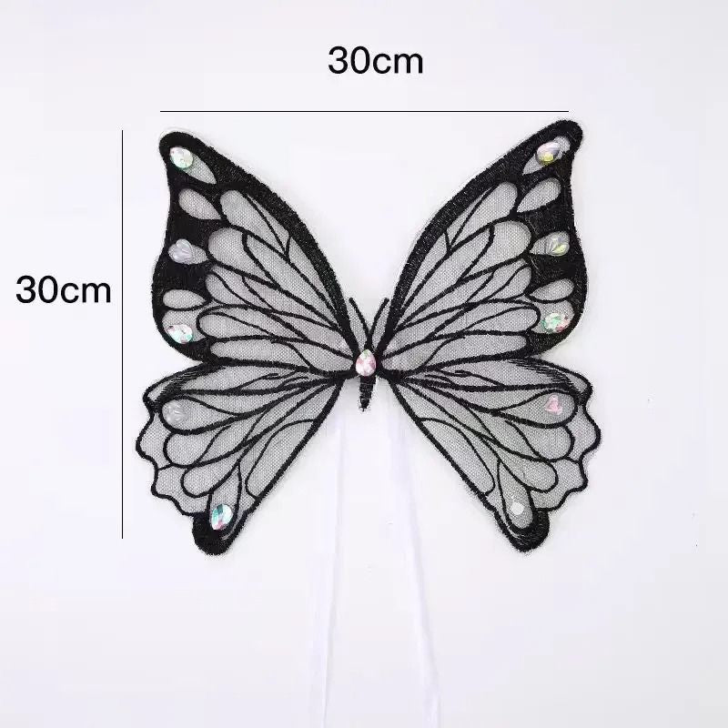 Dog and Cat Butterfly Glowing Wings, Summer Clothes for Pets, Small/Medium Dogs and Cats Halloween Costume