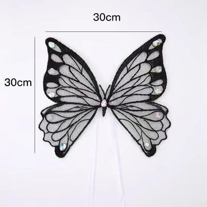 Dog and Cat Butterfly Glowing Wings, Summer Clothes for Pets, Small/Medium Dogs and Cats Halloween Costume