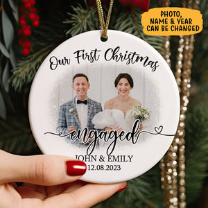 Couple First Christmas Together, Personalized Ornaments, Anniversary Gifts, Custom Photo