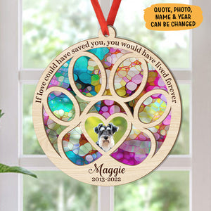 Once By My Side, Personalized Suncatcher Ornament, Car Hanger Memorial Gifts, Custom Photo
