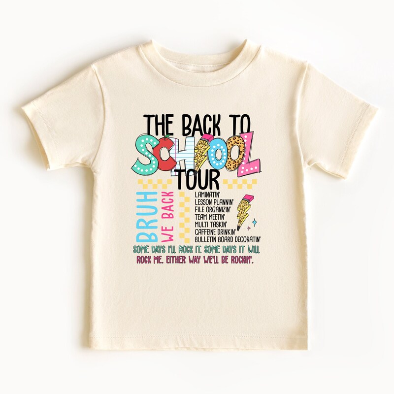 The Back To School Tour, Bruh We Back, Personalized Shirt, Gifts For Girl