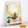 Dogs Cats Looking Outside Window, Personalized Poster, Gift For Pet Lovers