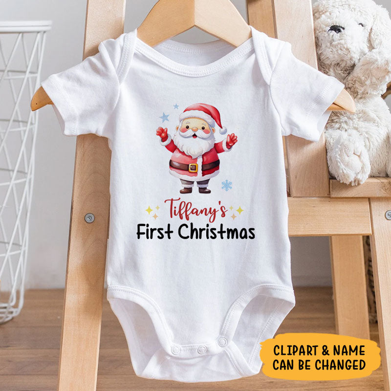 Baby First Christmas, Personalized Baby Clothes, Custom Baby Onesies, Baby Shower Gifts