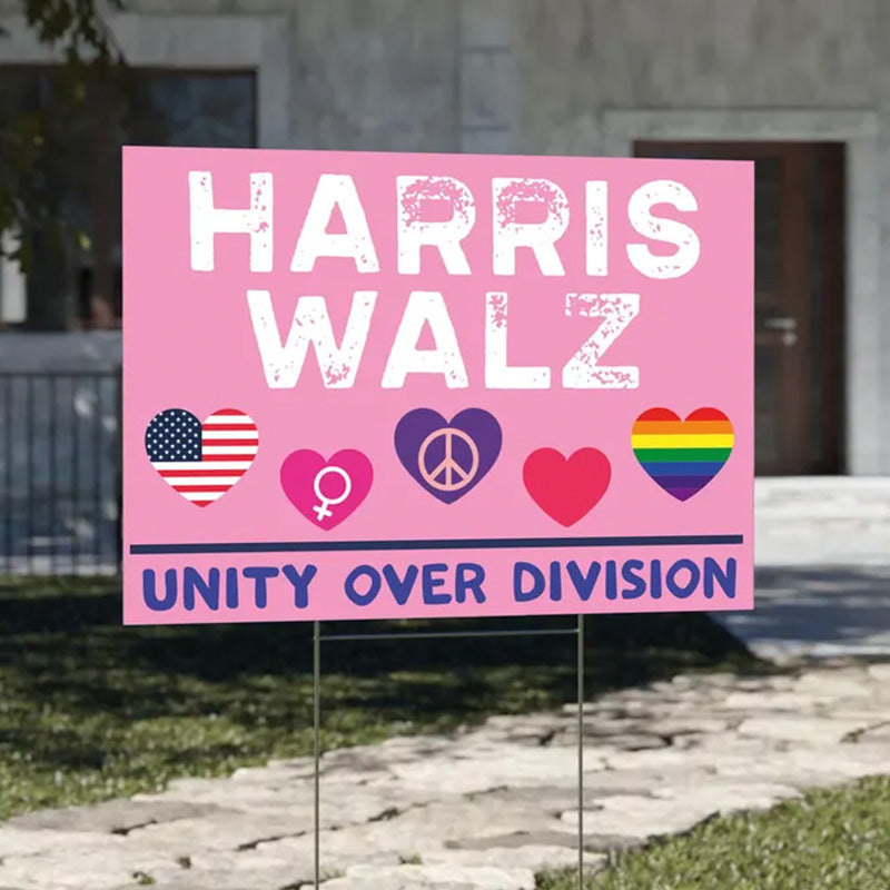 Unity Over Division Harris Walz, Kamala Harris Sign, Vote Kamala, Election 2024