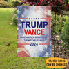 Trump Vance Make America Great Again 2024, Trump Personalized House Flag, Home Decoration, Election 2024