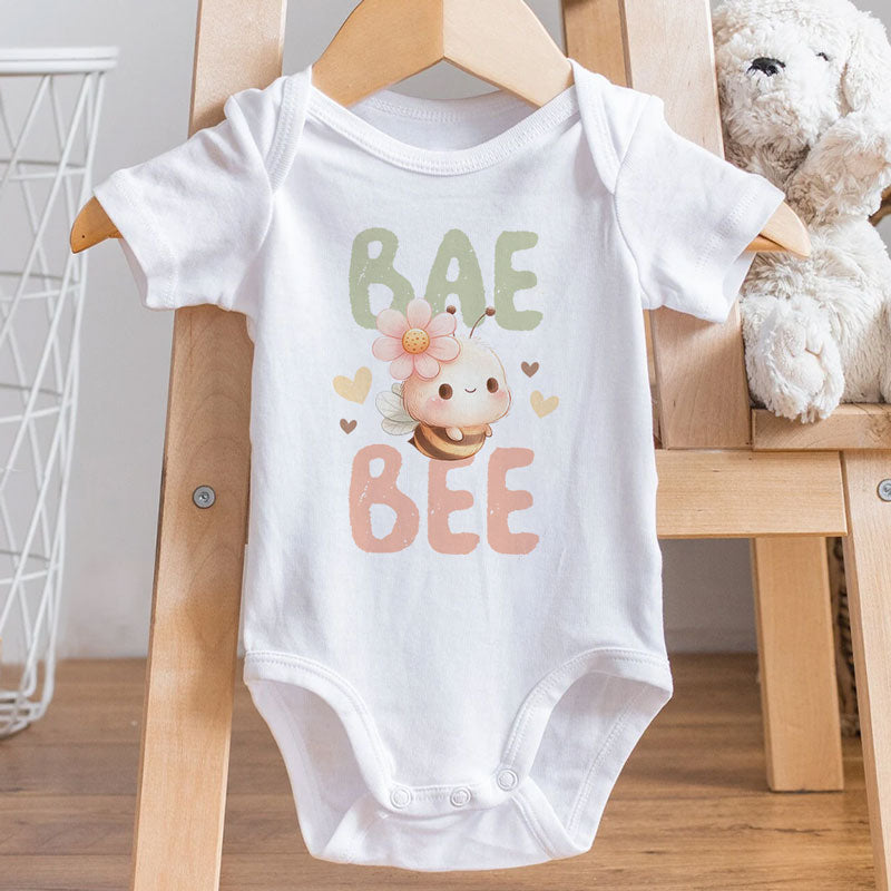 Bae Bee, Personalized Baby Clothes, Custom Baby Onesies, Baby Shower Gifts