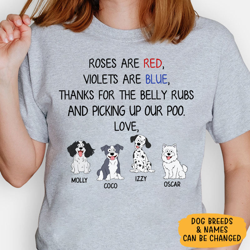 Roses Are Red Violets Are Blue Pop Eyed, Personalized Shirt, Gift For Dog Lovers
