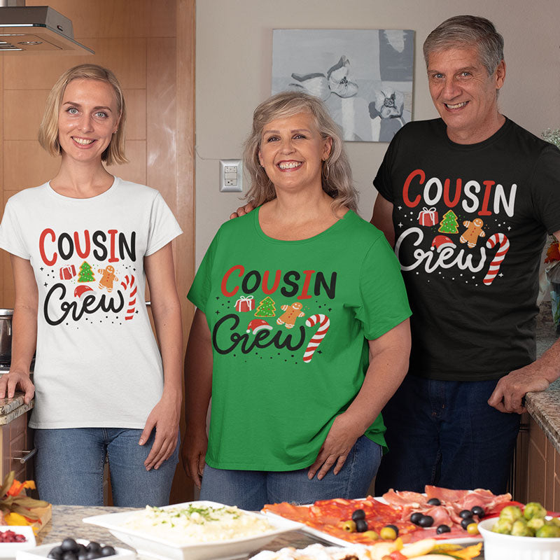 Cousin Crew, Personalized Family Shirt, Matching Family Santa Shirts, Christmas Gift Ideas